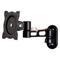 ROLINE Bras LCD inclinable, 4 pivots, montage mural, noir