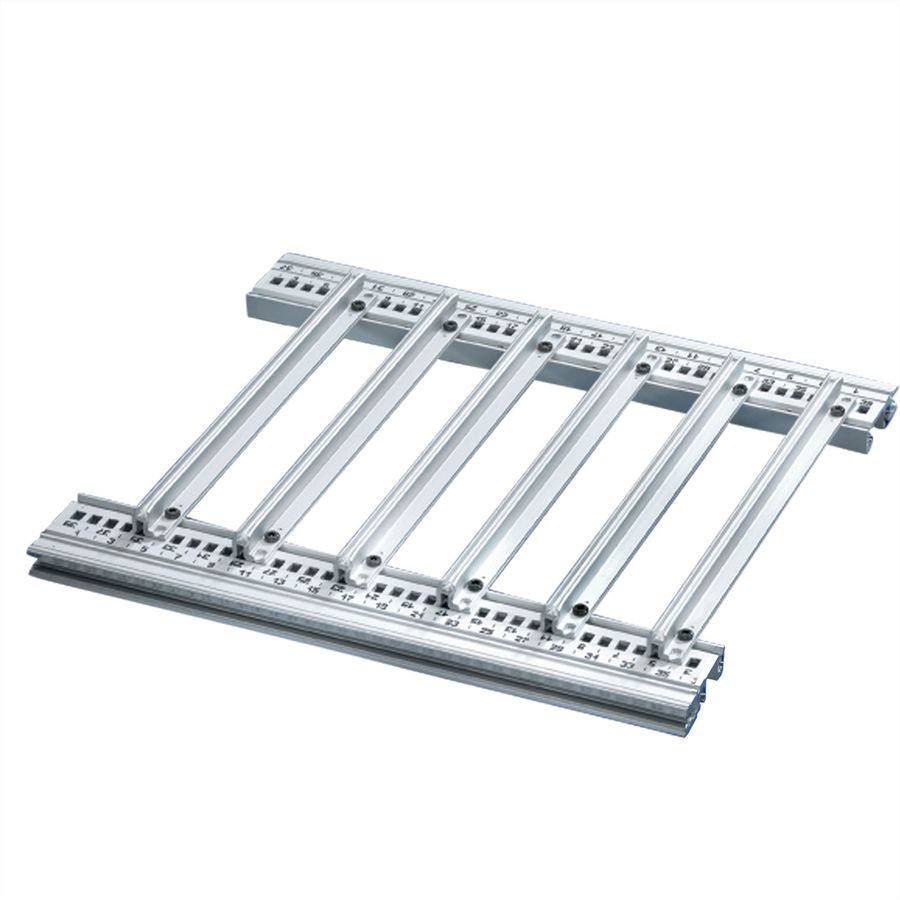 SCHROFF Rail de guidage type accessoire pour circuits imprimés lourds, extra-fort, aluminium, 160 mm, largeur de rainure 2 mm, argent