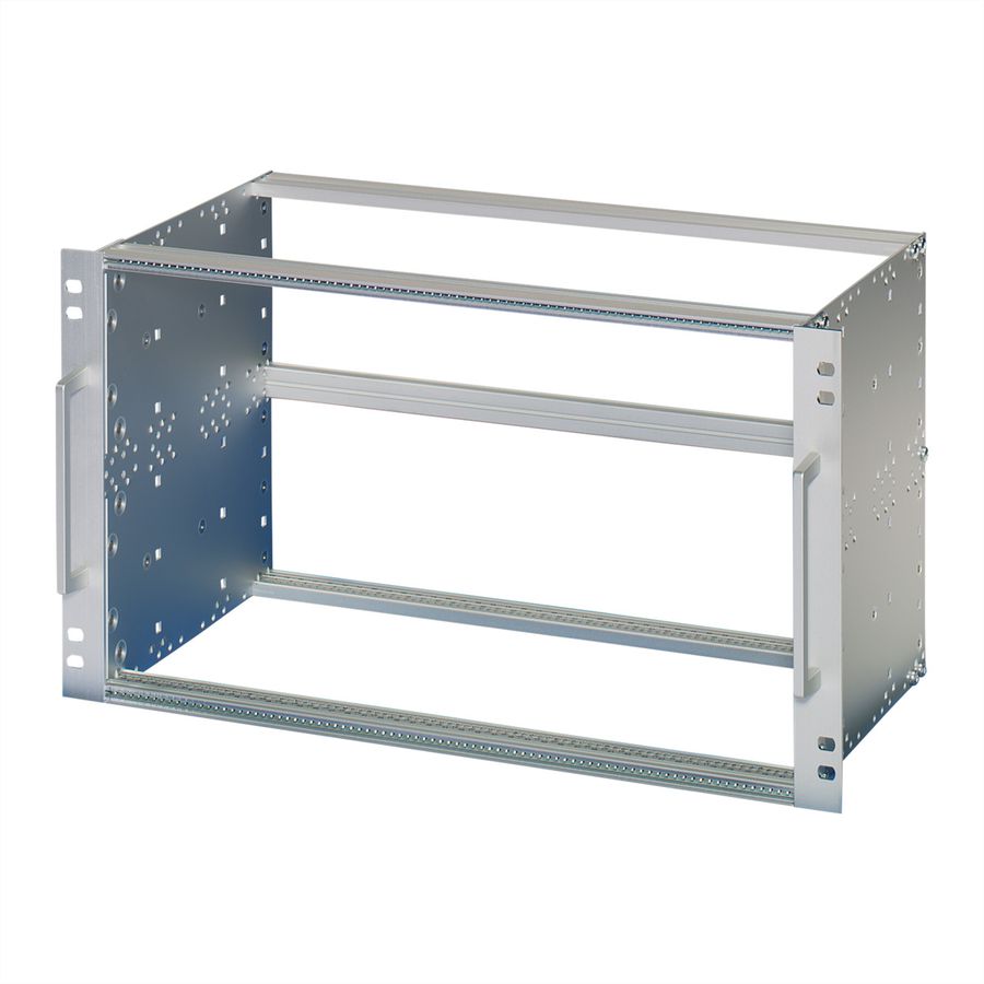 SCHROFF EuropacPRO 19" Subrack Kit pour chemin de fer, blindage rétrofit, EN 50155, 6 U, 84 CV, 235 mm