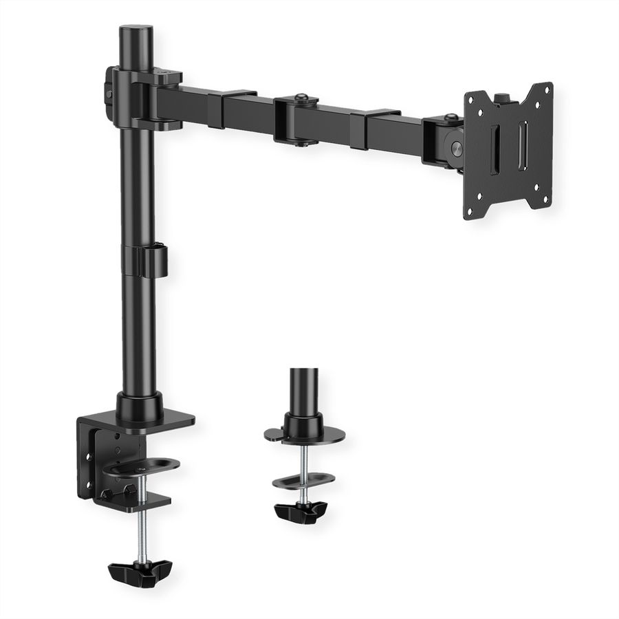 VALUE Support LCD lourd, montage sur bureau, 4 articulations, jusqu'à 20 kg