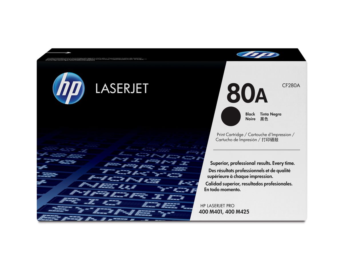 HP 80A toner LaserJet noir authentique