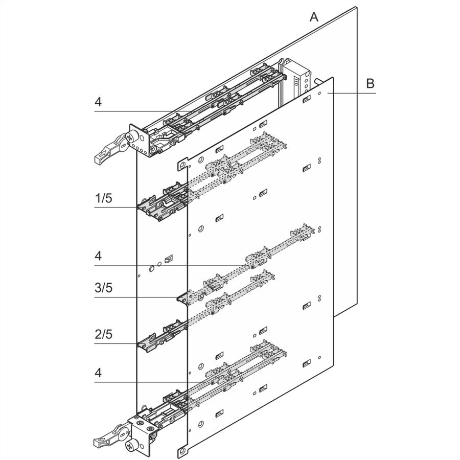 Guide-cartes SCHROFF pour modules AdvancedMC Compact et Full-Size