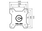 SCHROFF Bras support réglable pour moniteur avec tablette pour clavier (Vamonitor), max. 8 kg