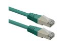 ROLINE Cordon Cat.6 (Classe E), PoE, S/FTP (PiMF) , vert, 10 m