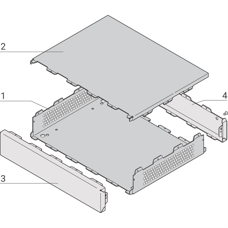 Mallette de bureau Interscale SCHROFF, perforée, 133 mm, 310 mm, 221 mm