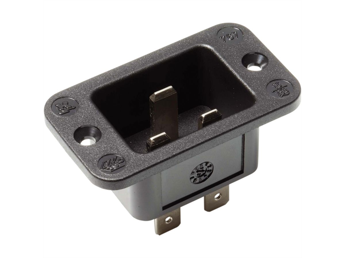 BACHMANN Fiche C20, Noire, à visser