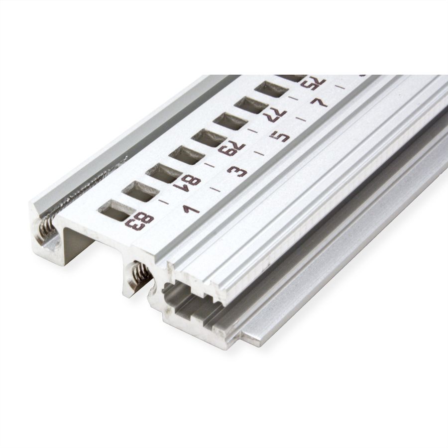 SCHROFF Devant de rail horizontal, Type H-KD, Lourd, Lèvre courte, 84 CV