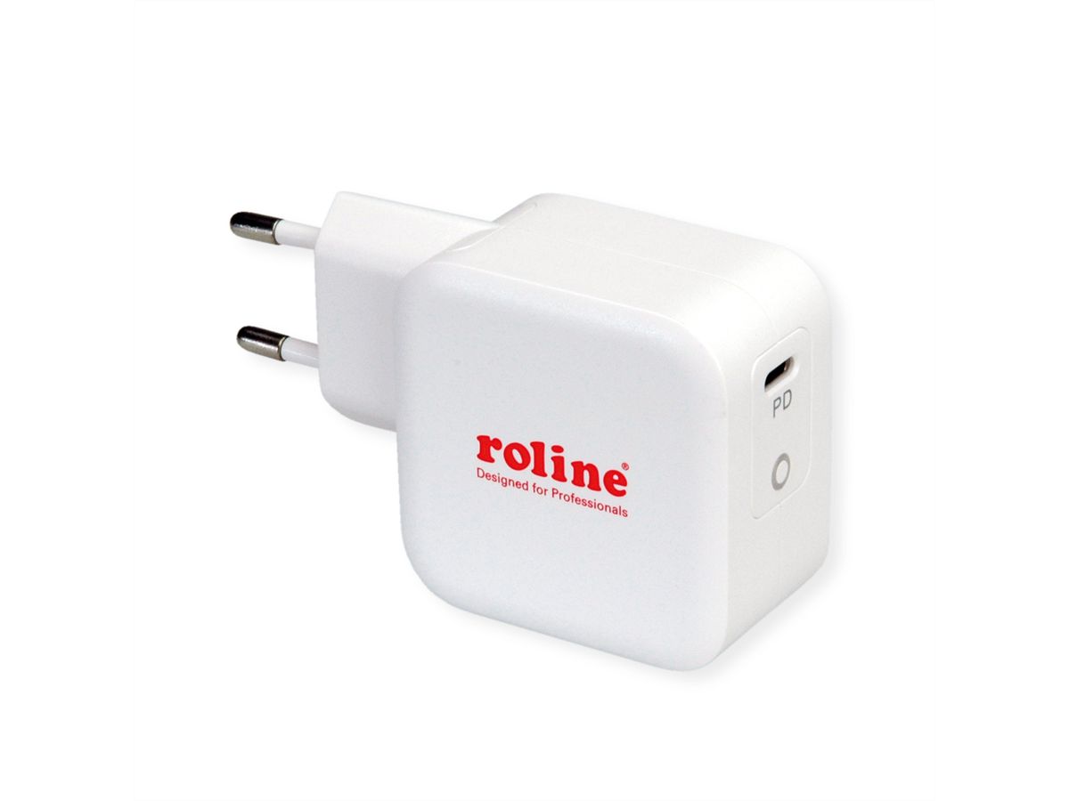 ROLINE Chargeur USB avec prise Euro, 1x type C, 61W