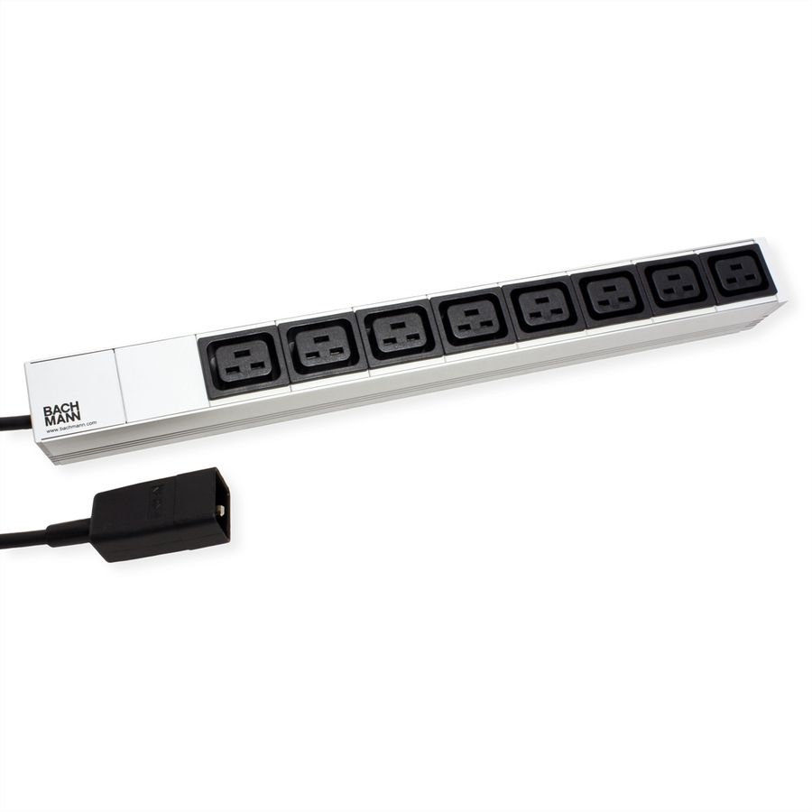 BACHMANN 19" Prise multiple 8 IEC320 C19 F et C20 M