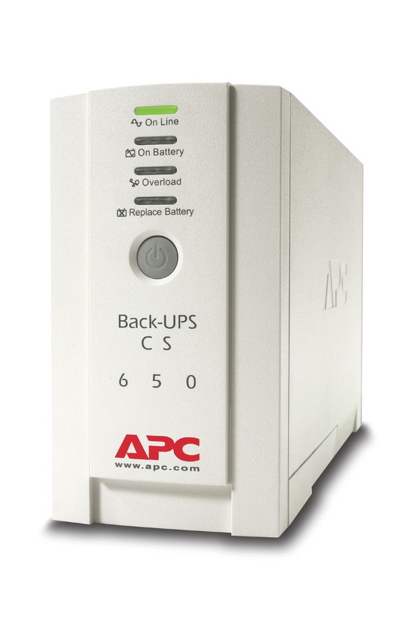 APC Back-UPS Veille 650VA 4sortie(s) CA Tour Beige alimentation d'énergie non interruptible