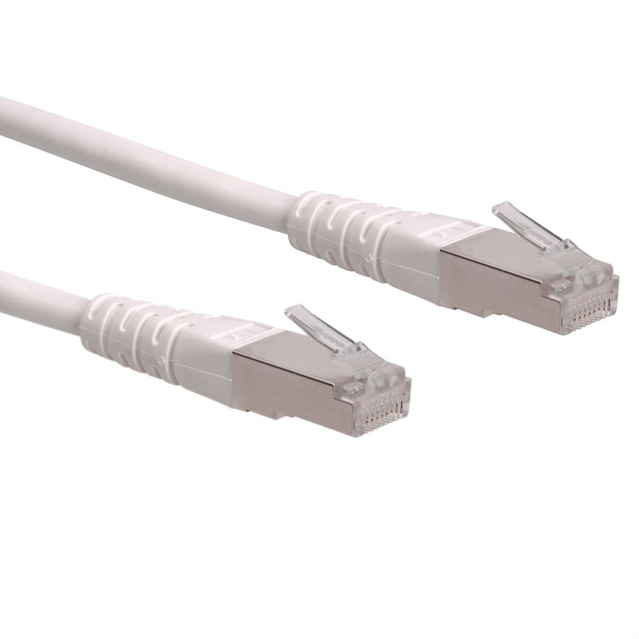Cordon Cat.6 (Classe E) F/UTP AWG26, blanc, 2 m