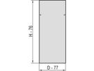 SCHROFF Panneau latéral Eurorack avec fermeture de sécurité, RAL 7035, 34 U 800D