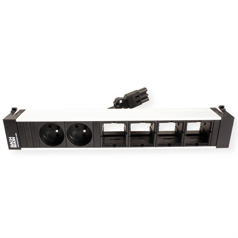 BACHMANN Power Frame 2x UTE (France), 4x modules libres, argent