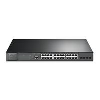 TP-Link TL-SG3428MP commutateur réseau Géré L2/L3 Gigabit Ethernet (10/100/1000) Connexion Ethernet, supportant l'alimentation via ce port (PoE) 1U Noir