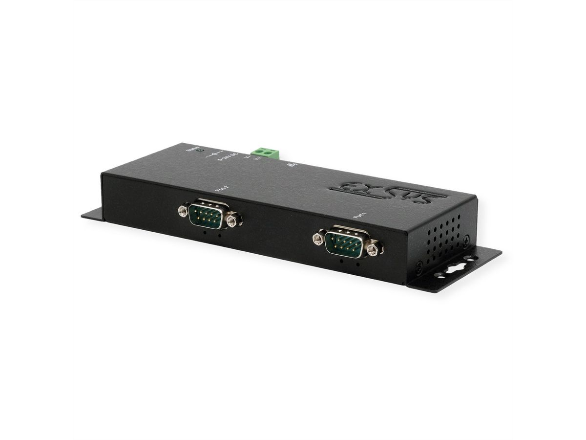 EXSYS EX-6112-2 Ethernet vers 2x RS-232 avec connecteur 9 broches