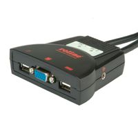 ROLINE Commutateur 'Star', 1 Util. - 2 PCs, USB, audio