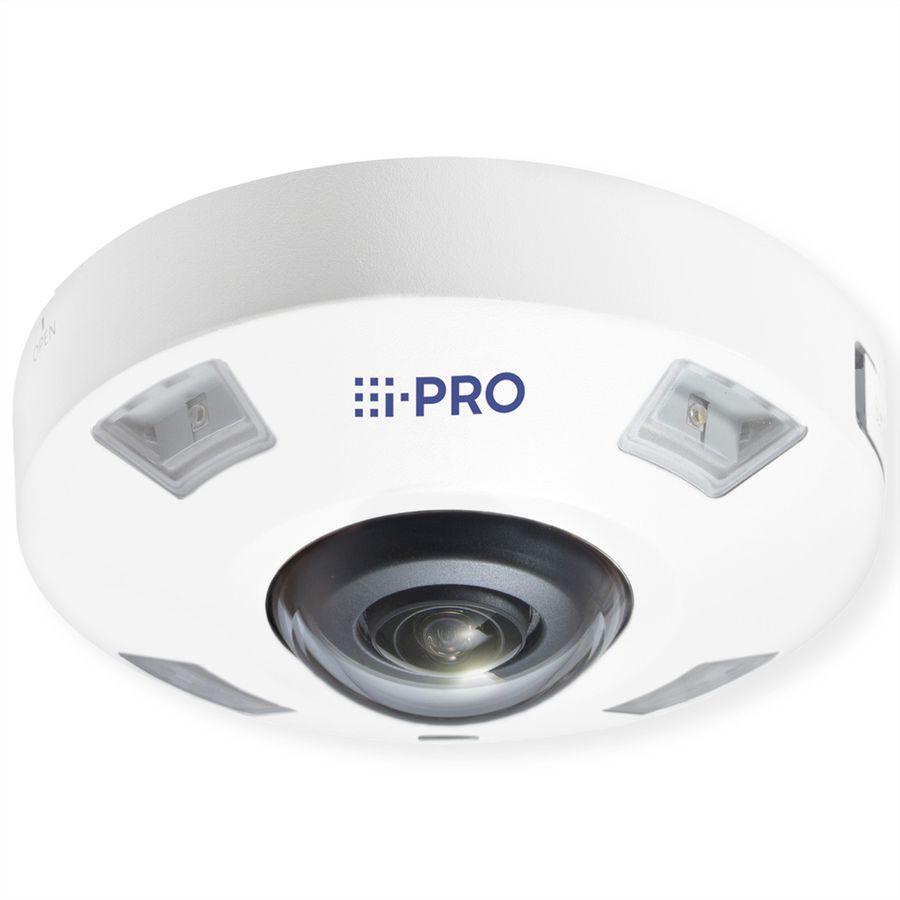 I-PRO WV-S4576LMA Caméra Fisheye 12 MP, 180°/360°, IR-LED 14m