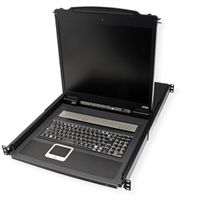 ATEN CL1308N Commutateur KVM, 48cm TFT, VGA, PS/2-USB, 8 ports, ES-Layout