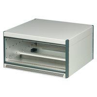 SCHROFF RatiopacPRO AIR Boîtier complet, bureau, blindage rétrofitable, garniture avant, 3/4 U, 28 HP, 255 mm