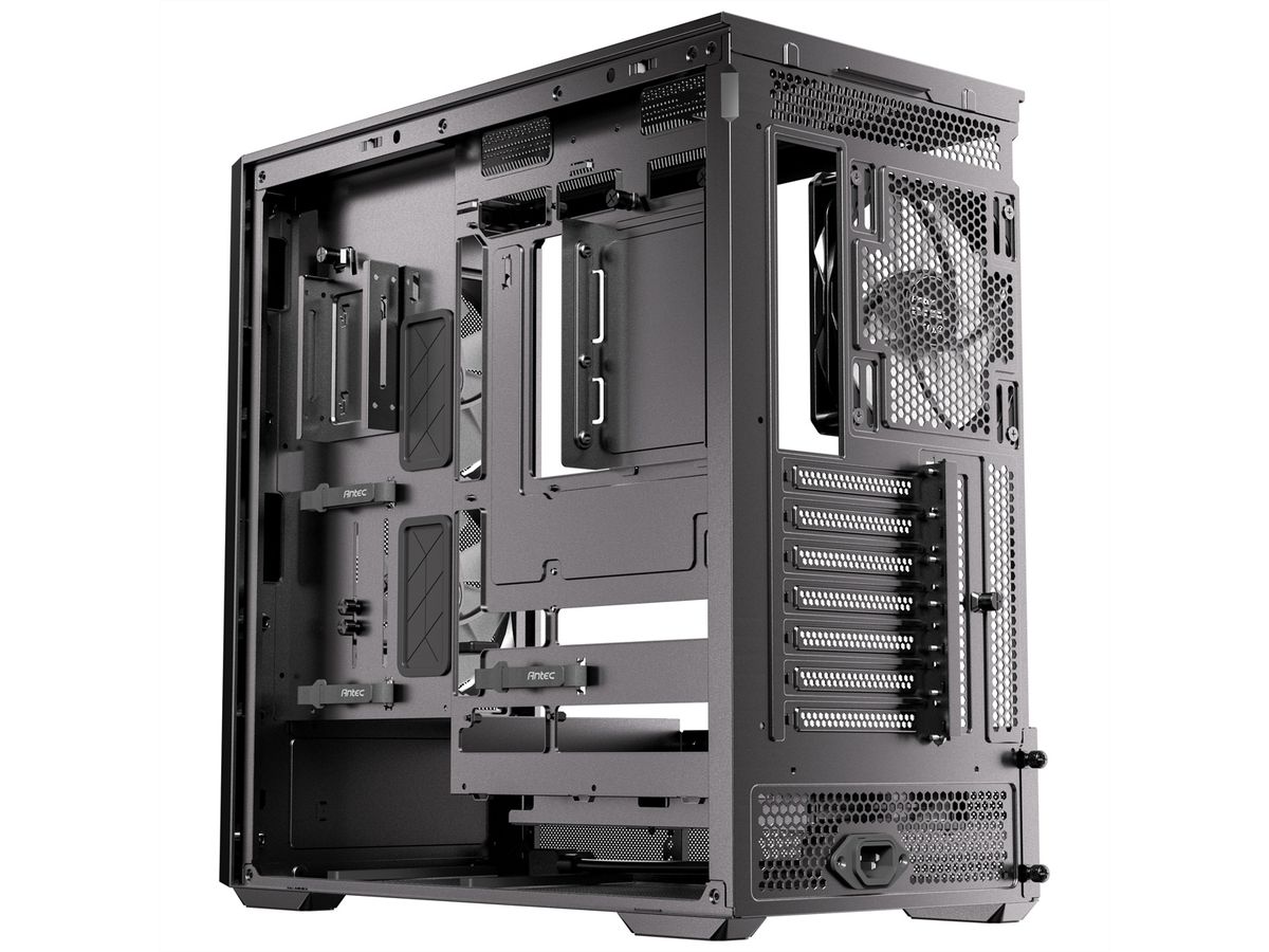 ANTEC FLUX Rear ATX/Micro-ATX/ITX Boîtier PC Midi Tower, noir