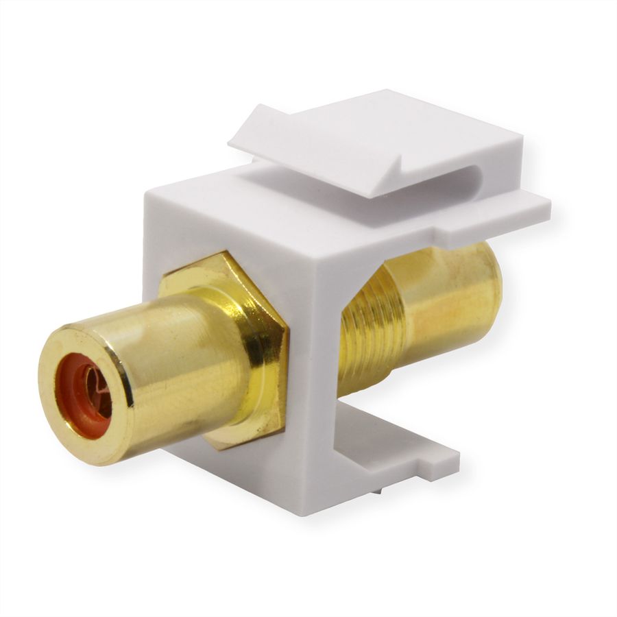VALUE Coupleur Keystone RCA, plastique, rouge