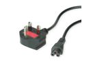 VALUE Câble d'alimentation UK, pour notebook, 3A, noir, 1,8 m
