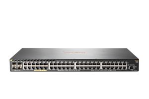 HPE Aruba Networking Aruba 2930F 48G PoE+ 4SFP+ Géré L3 Gigabit Ethernet (10/100/1000) Connexion Ethernet, supportant l'alimentation via ce port (PoE) 1U Gris