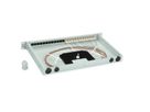 TELEGÄRTNER BASIS eco Panneau FO avec coupleurs et pigtails, 12x LC Duplex, beige, OM2, Grade C