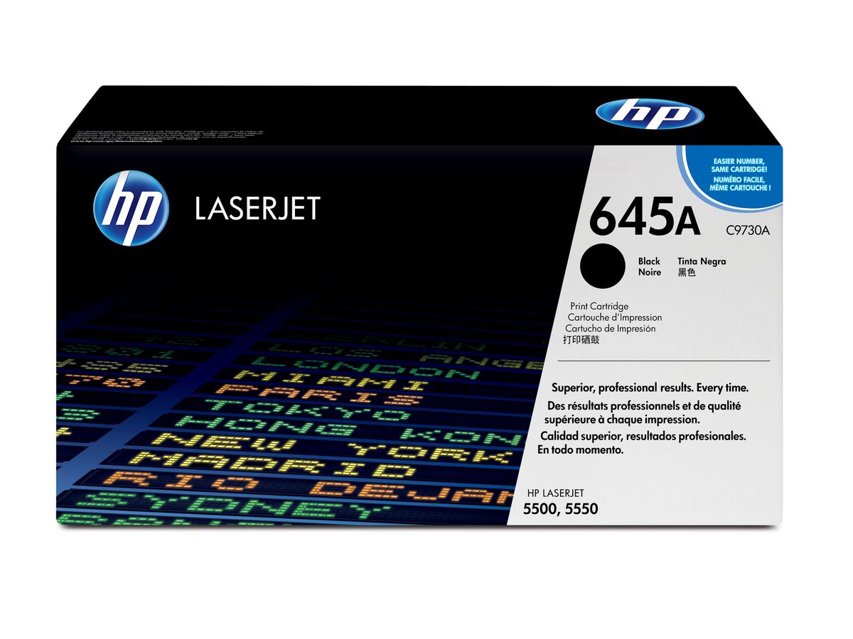 HP 645A toner LaserJet noir authentique