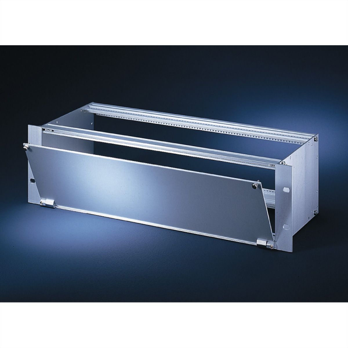 SCHROFF Kit de face avant, blindée, avec charnières en bas, 3 U, 42 HP, 2,5 mm, alu, anodisé avant, conducteur arrière