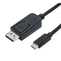 ROLINE Câble adaptateur type C - DisplayPort, v1.4, M/M, 1 m