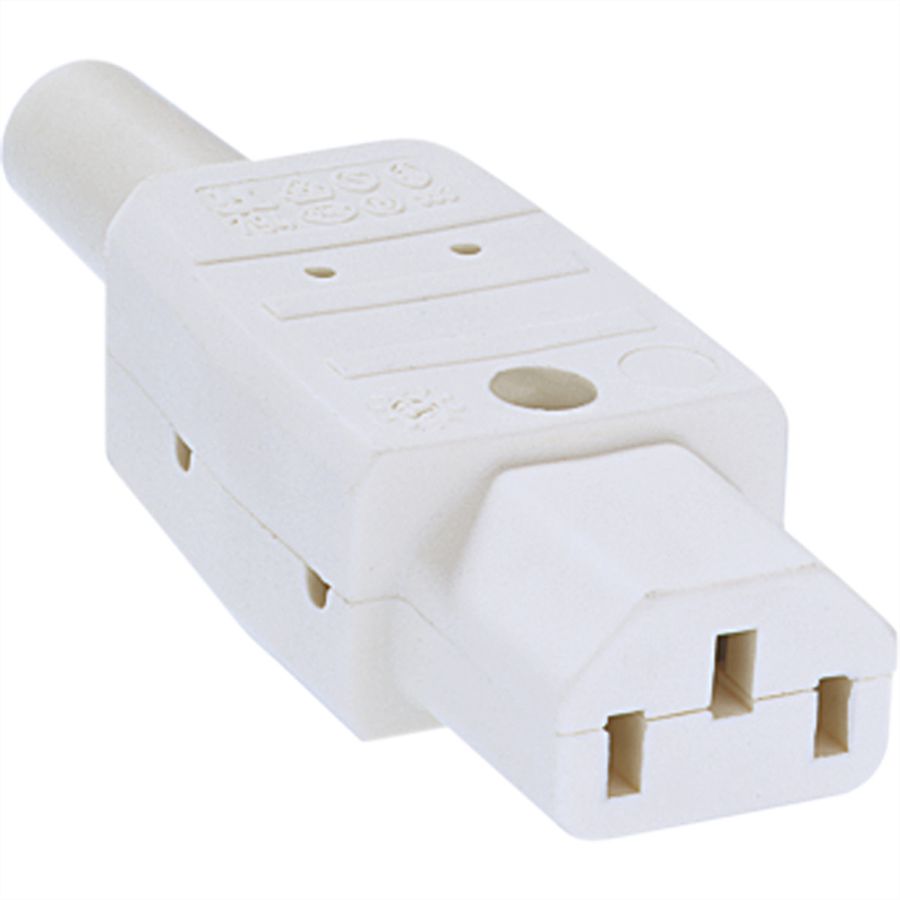 BACHMANN Prise appareil froid 794 70°C, blanc, blanc