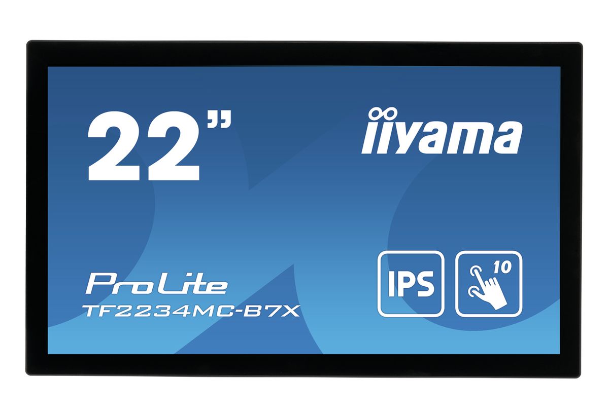 iiyama ProLite TF2234MC-B7X écran plat de PC 54,6 cm (21.5") 1920 x 1080 pixels Full HD LED Écran tactile Multi-utilisateur Noir