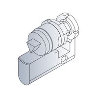 Cylindre de fermeture Novastar SCHROFF, Insert de verrouillage CNOMO 6,5 mm Triangle