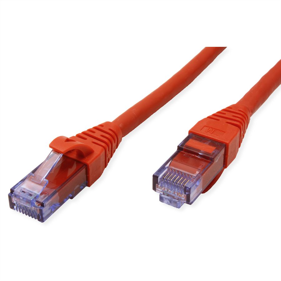 Cordon ROLINE UTP Cat.6A / 10 Gigabit, Component Level, LSOH, rouge, 0,5 m