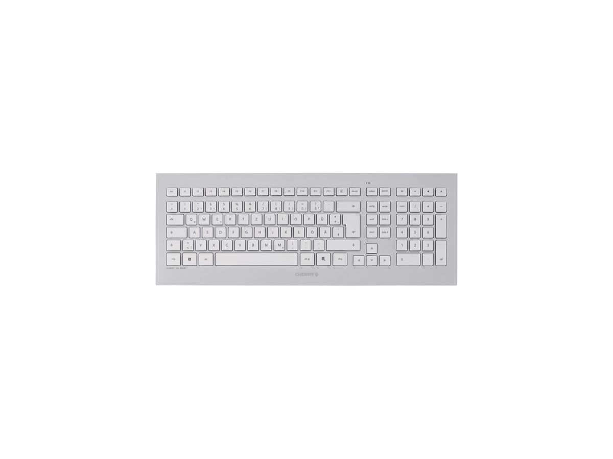 CHERRY DW8000 Ensemble clavier/souris sans fil argent/blanc