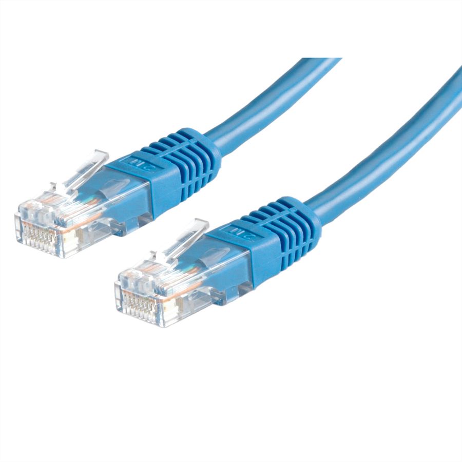 Cordon VALUE Cat.6 (Classe E) UTP confectionné, bleu, 2 m