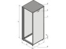 SCHROFF Novastar, Baie sans portes, Slim-Line, RAL 7021/7035