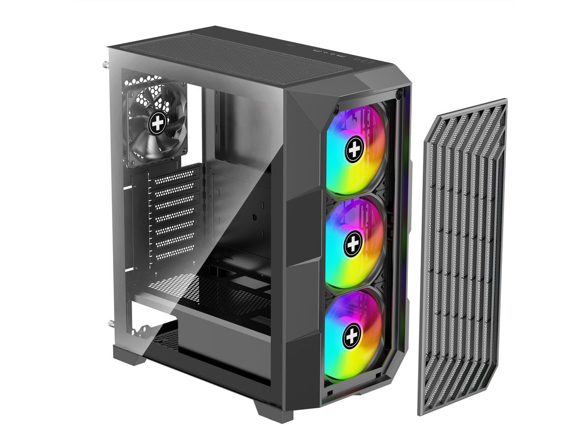 XILENCE Xilent Breeze II Boîtier PC ATX noir, Boîtier PC Gaming ATX X812.ARGB noir