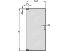 SCHROFF Eurorack, porte en verre, angle d'ouverture de 120°, 20 U 600W