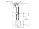 VALUE Bras pour TV, montage au plafond, pliable, 17-37", jusqu'à 20kg