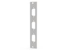 SCHROFF Face avant 19" avec découpe Sub-D, 1x9 broches, 3U, 4 F, 2,5 mm, Al, RAL 7035