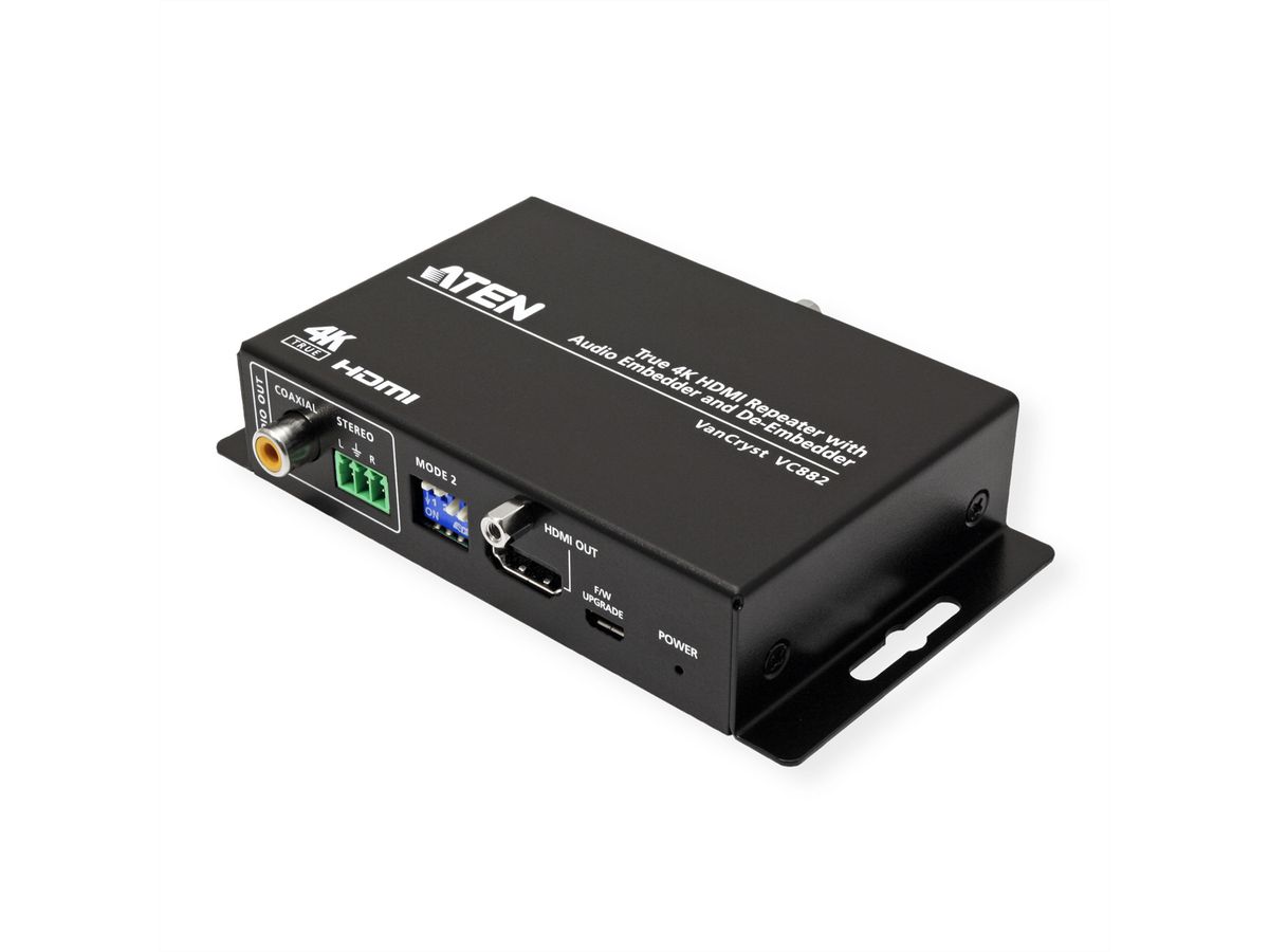 ATEN VC882 Répéteur HDMI True 4K avec intégration et extraction audio