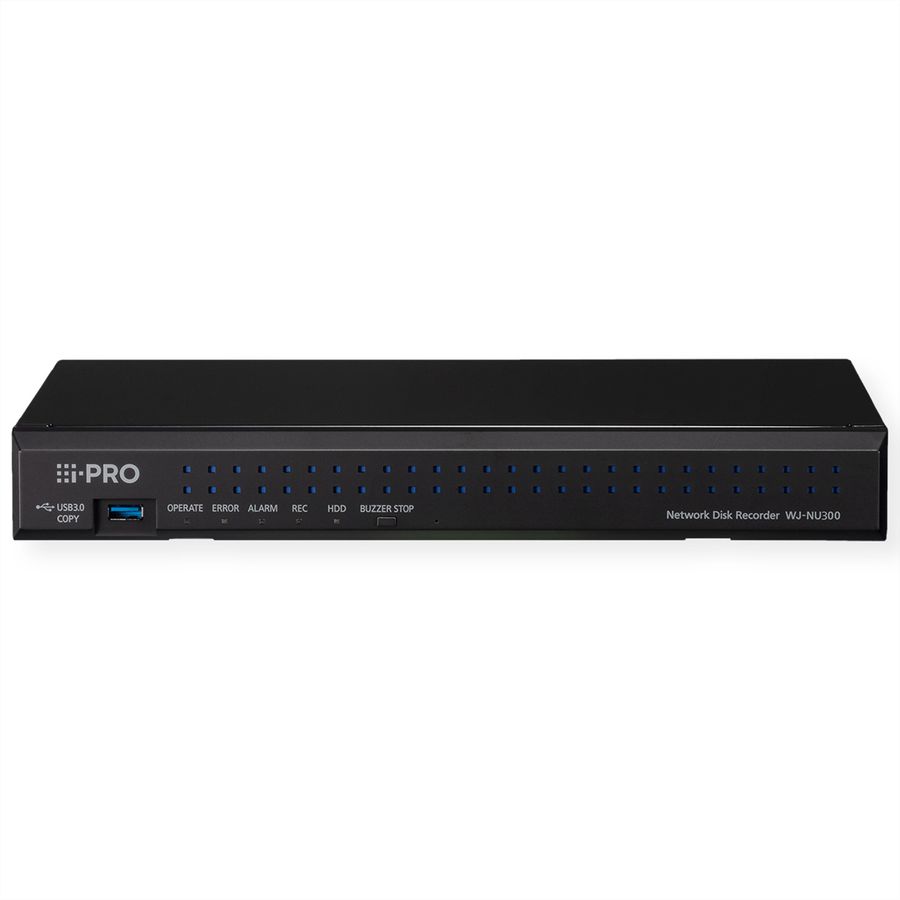i-PRO WJ-NU300KG NVR Enregistreur vidéo en réseau, 16-CH, 8x PoE
