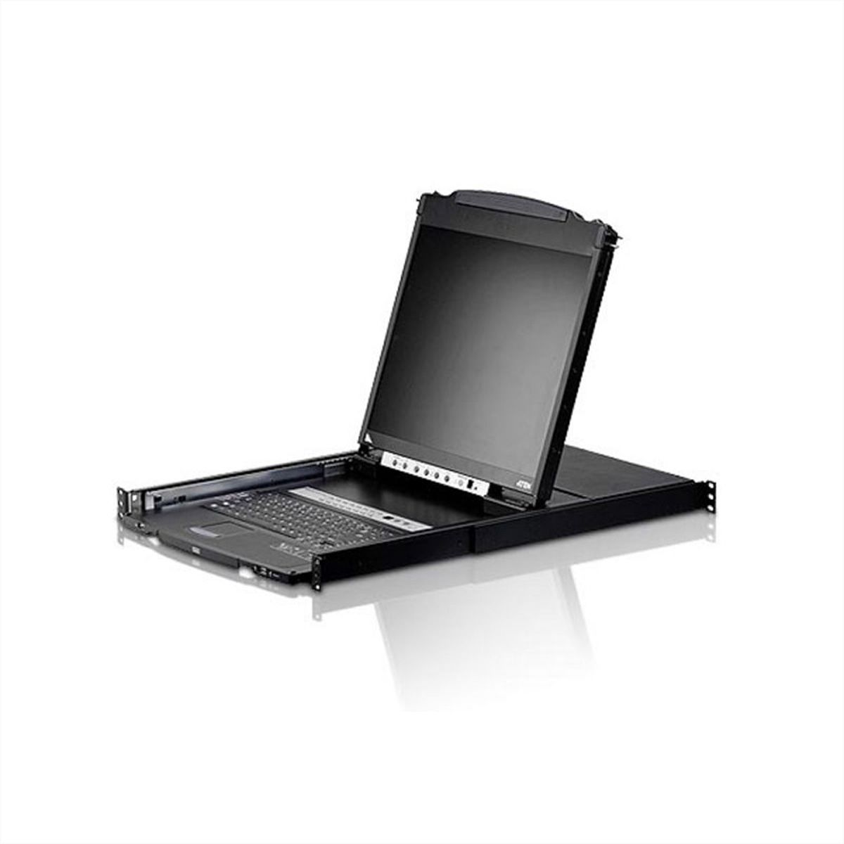 ATEN CL5808N Switch KVM LCD à 8 ports (USB-PS/2 VGA), port USB (double rail), FR-Layout