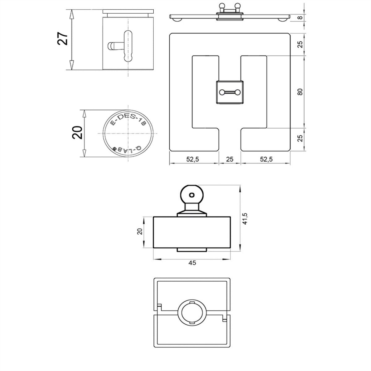 BACHMANN Serpentin de câble Quadro Set