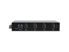 EXSYS EX-11234HMS HUB 4 ports USB 3.2 Gen 1 Din-Rail Kit et mur VIA VL811+ Chipset
