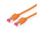 Cordon DÄTWYLER Cat.6 (Classe E) S/FTP, CU 7702 flex LS0H, Hirose TM21, orange, 7 m