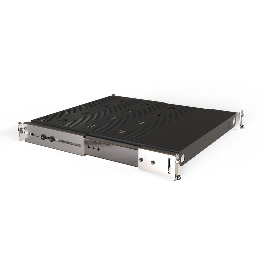 SCHROFF Tablette télescopique 19" pour Varistar, Novastar, Eurorack, 70 kg, RAL 7021, 553W 600D