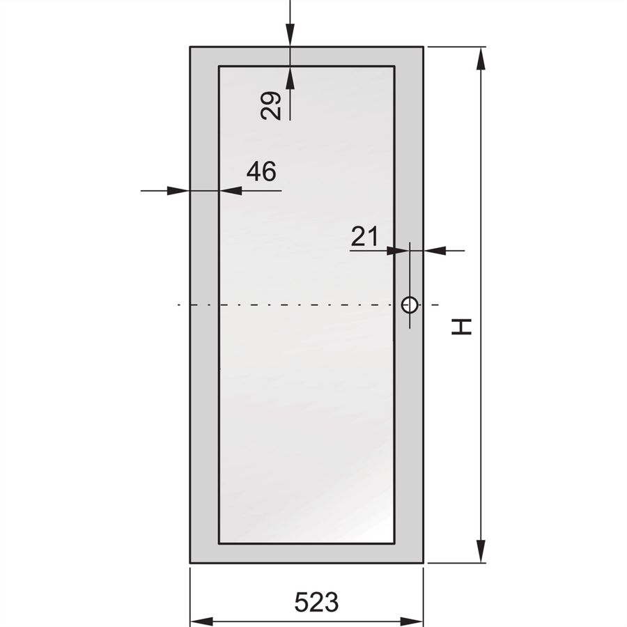 SCHROFF Eurorack Porte Vitrée Avec Verre Acrylique, RAL 7021, 38 U 600W